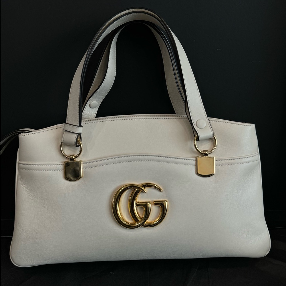 Gucci Vitello off white shoulder bag